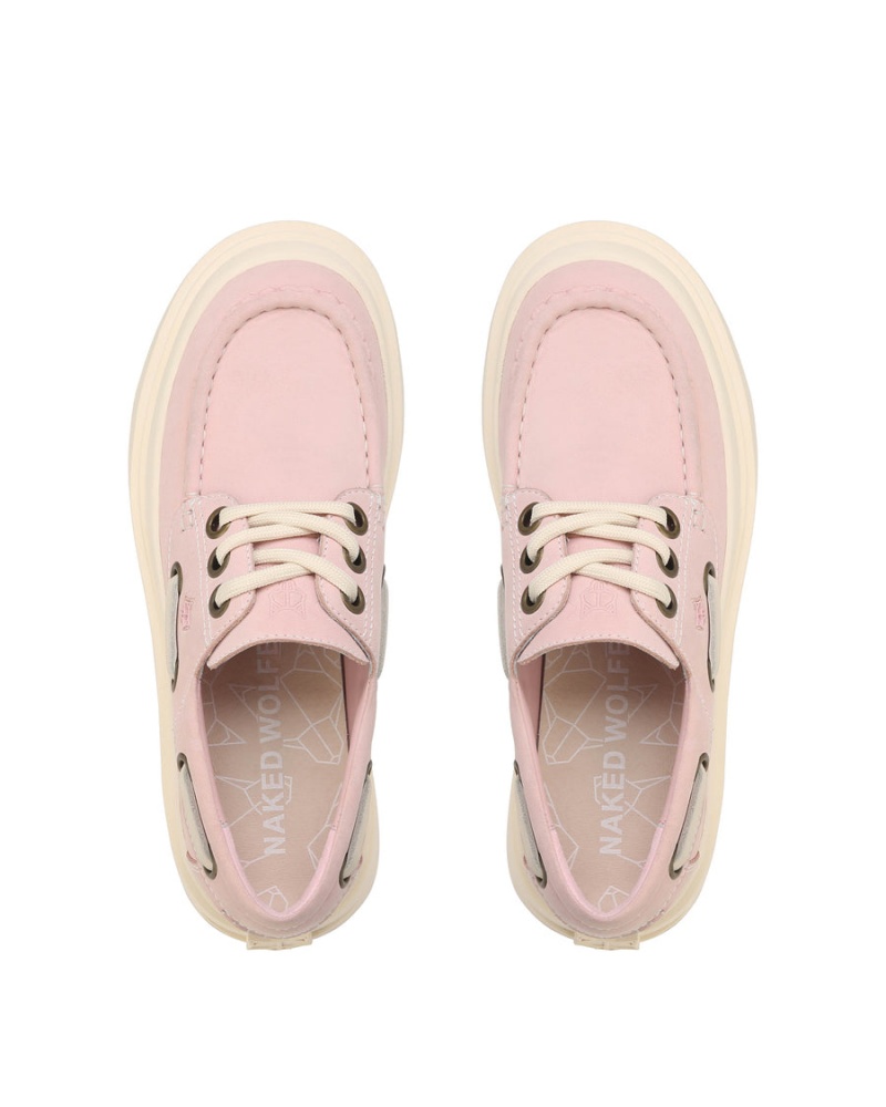 Férfi Naked Wolfe Dock Loafers Rózsaszín | EKU3786IO